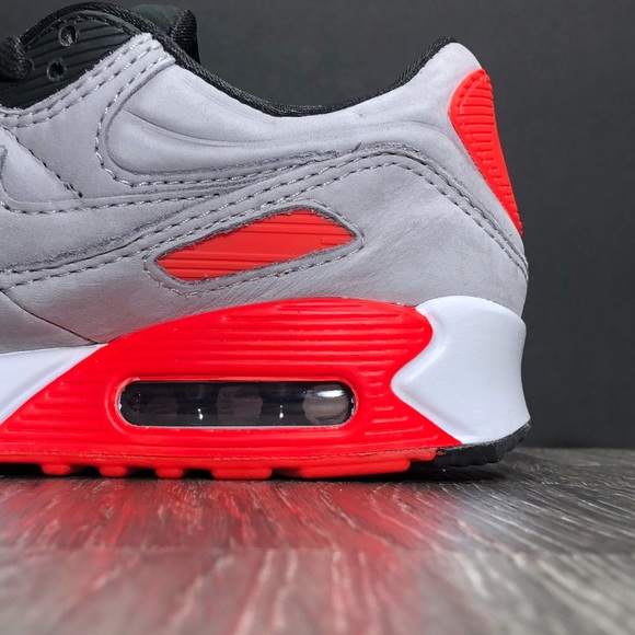 Nike Air Max 90 QS Lux Night Silver & Crimson - Picture 15 of 16